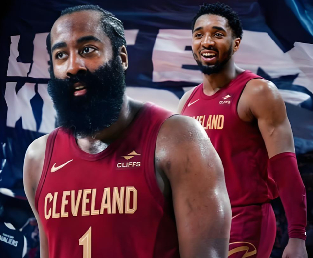 哈登续约前景与米切尔未来绑定 骑士季后赛命运